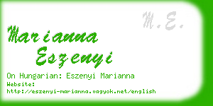 marianna eszenyi business card